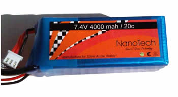nanotech 7.4V-4000 mah 20C